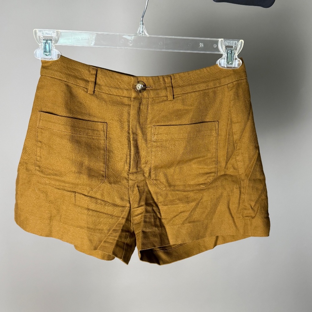 Madewell Women's Shorts - Cotton Linen Blend - Size 0
